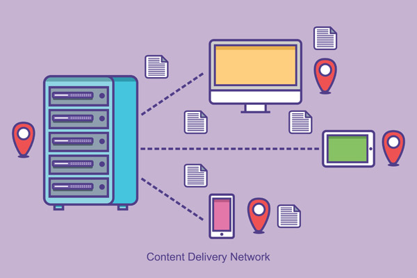 Content Delivery Network 아트 이미지